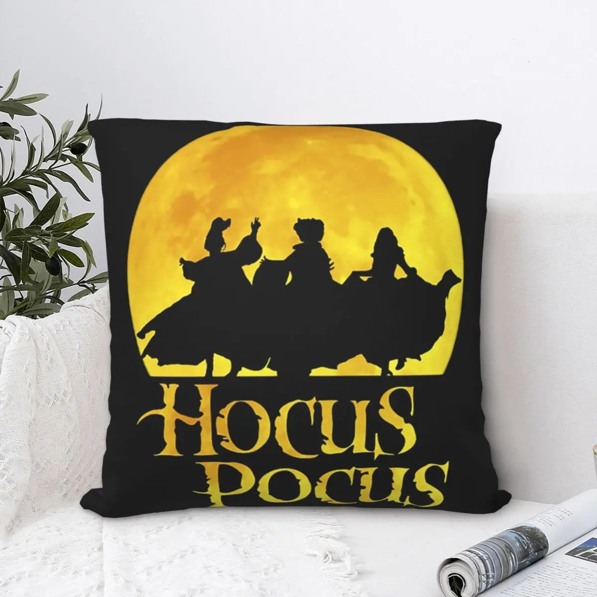 

Hocus Pocus Square Pillowcase Cushion Cover funny Zip Home Decorative Polyester Throw Pillow Case Home Nordic 45*45cm