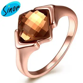 Модное K золотое бриллиантовое кольцо с орнаментом из розового золота оптовая