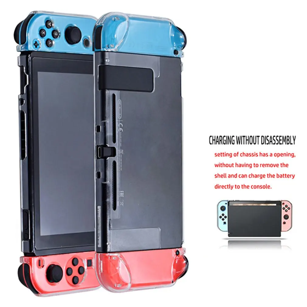 Съемный кристально прозрачный чехол для ПК nintendo kingd Switch NS NX s Жесткий задней