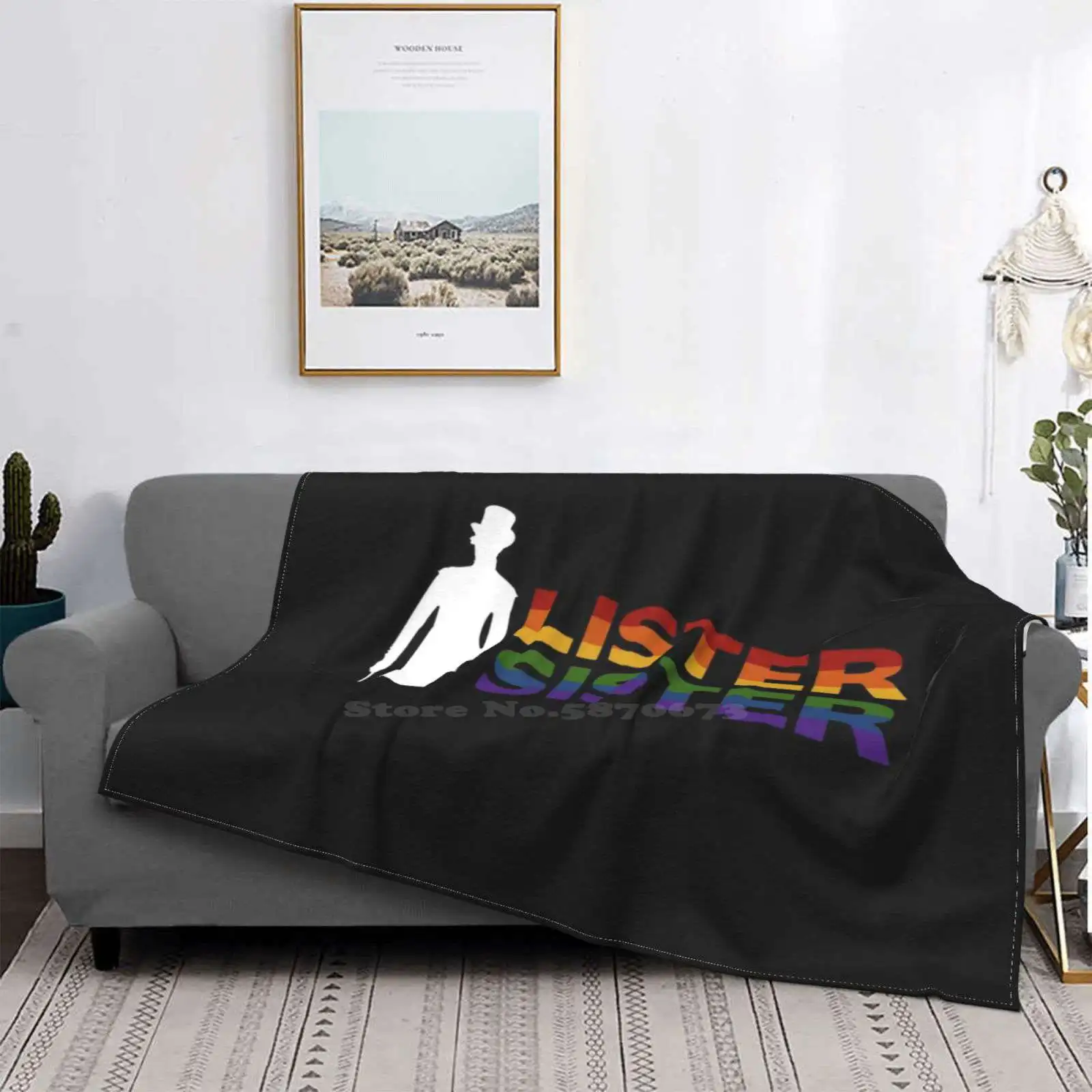 

Silueta de Pride Lister Sister Anne Lister, manta caliente suave a la moda, gato, caballero, precio bajo, novedad