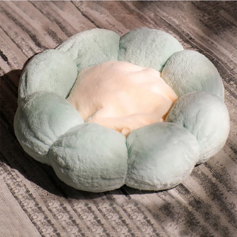 

New Pet Nest Four Seasons Round Flowers Winter Warm Pet Products Dog Mattress Rabbit Plush Sleeping Products