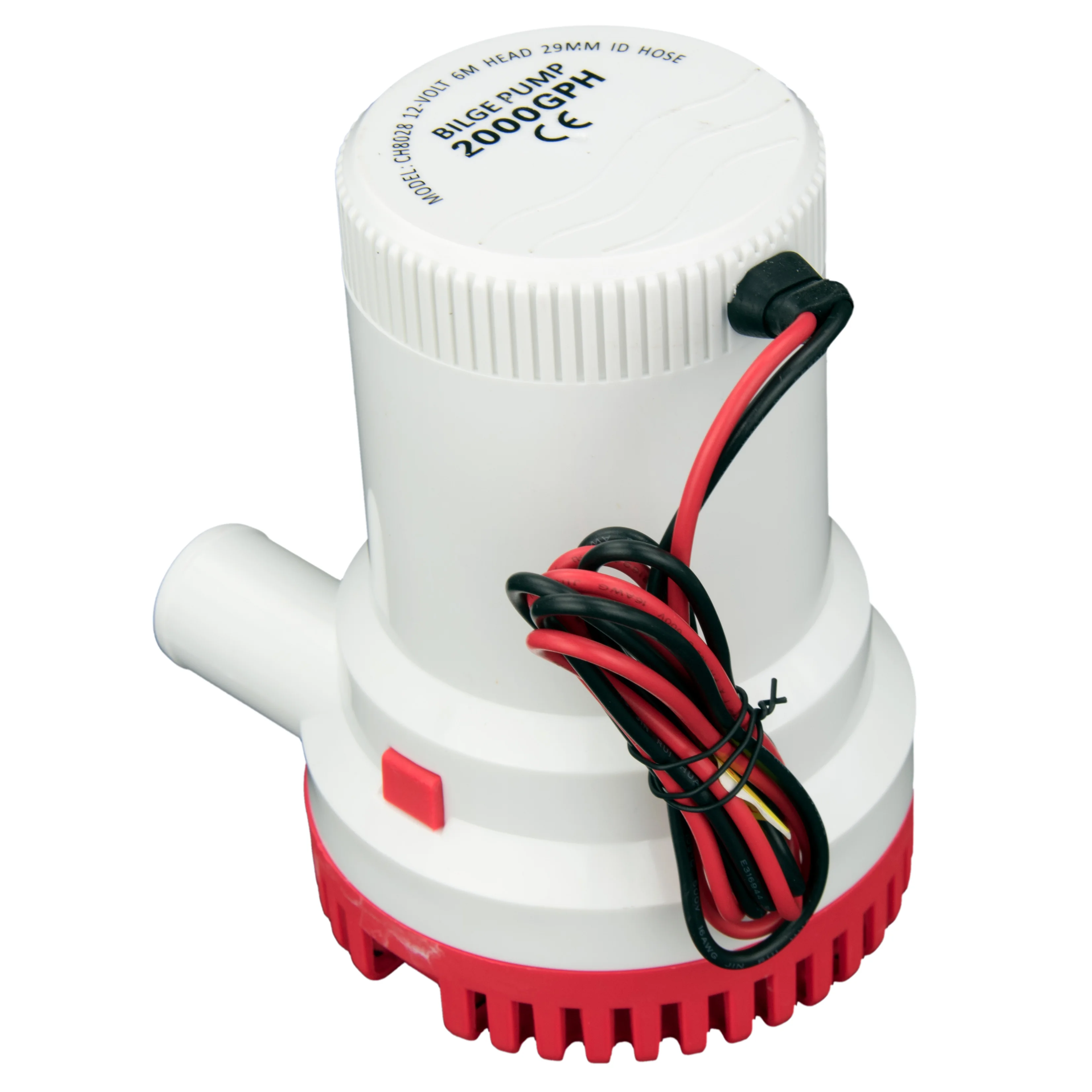 12V 2000GPH Трюмный насос морской лодки погружной водяной неавтоматический|bilge pump