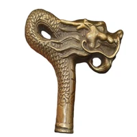 chinese old beijing old goods copper faucet shape crutch head handle