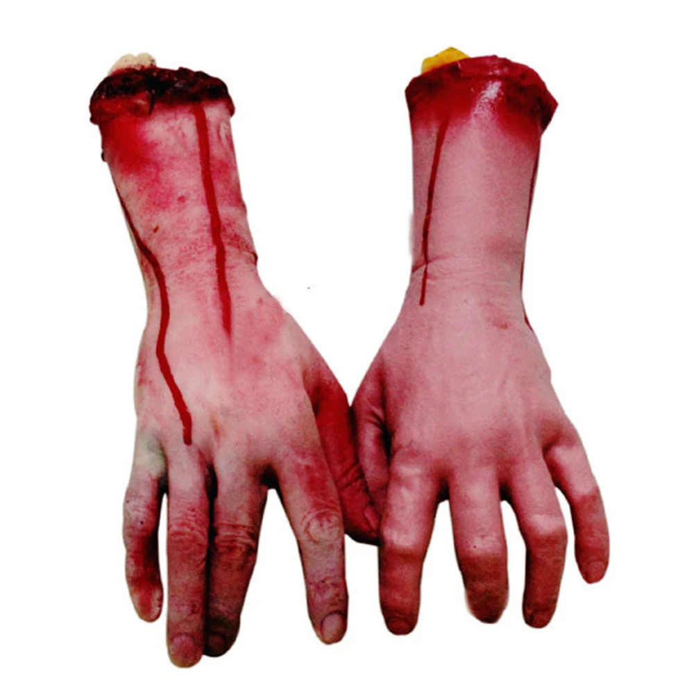 1 пара ужасы кровопролитные реалистичные протезированные поддельные части