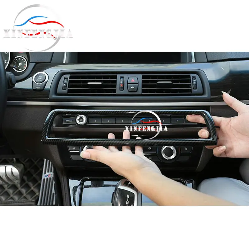 

For BMW 5 Series F10 11-16 1pc Carbon Fiber Color Center Middle Air Vent Outlet Trim