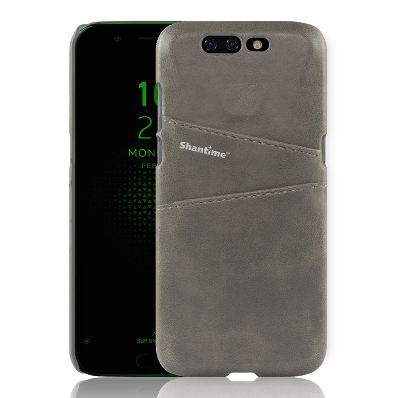 Gray Винтажная Обложка на заднюю панель из искусственной кожи для Xiaomi черная сумка в форме акулы чехол для Xiaomi Черная Акула бизнес кошелек отделения для карт чехол для телефона - Цвет: Gray