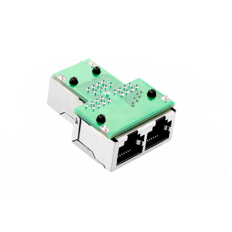 1 шт. 1-2 способа RJ45 Женский сплиттер адаптер Разъемы интерфейс Ethernet кабель Sub для