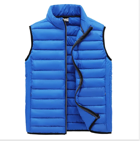 

Mens Jacket Sleeveless Vest Winter Fashion Casual Slim Coats Brand Clothing Cotton-Padded Men's Vest Men Waistcoat