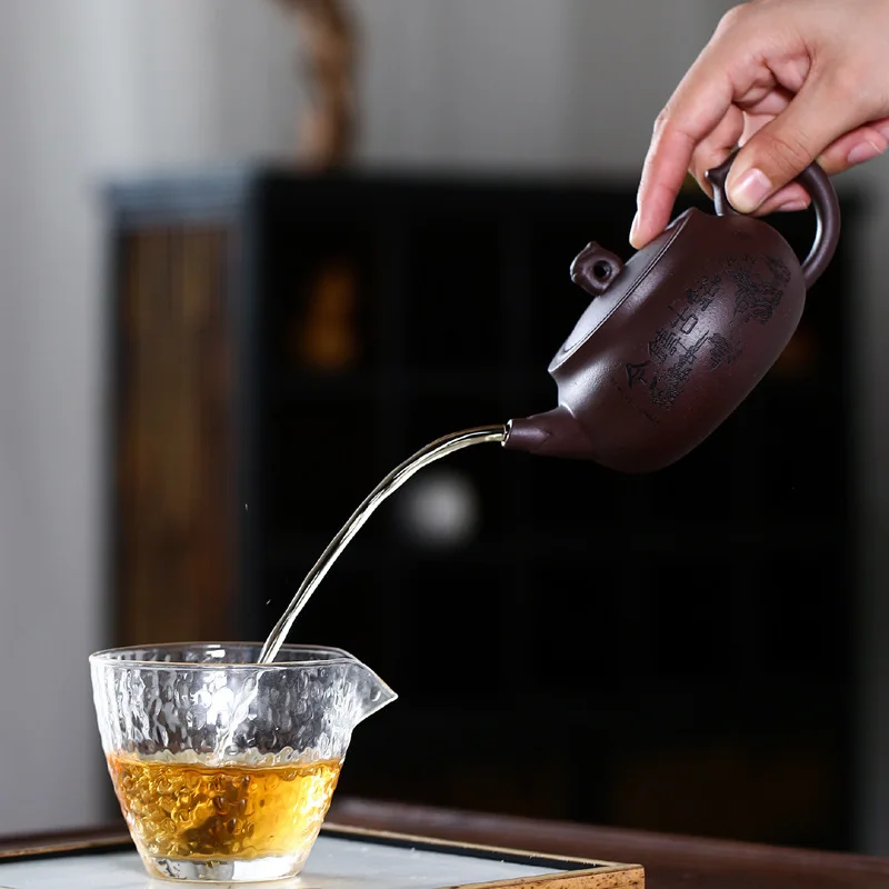 Loiesag 290 мл Yixing фиолетовые глиняные чайные горшки сырая руда фиолетовая грязь семь