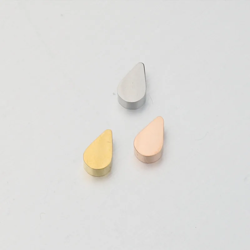 

100% из нержавеющей стали мини капли воды из бисера браслеты с подвесками Золотой/розово-Золотой/Серебряный Цвет металлической бусиной с зер...