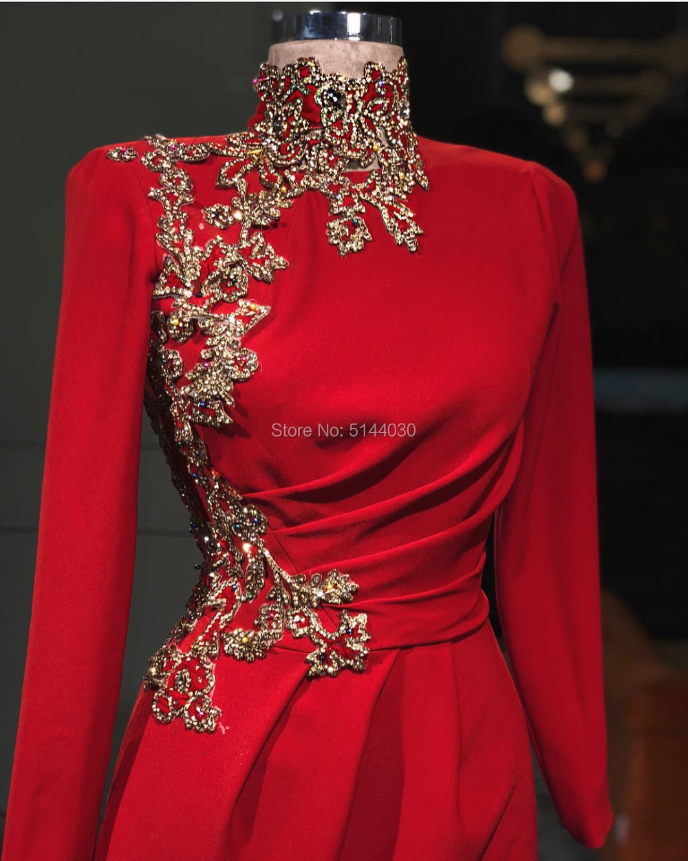 Королевские синие мусульманские Вечерние платья 2019 с длинными рукавами высоким