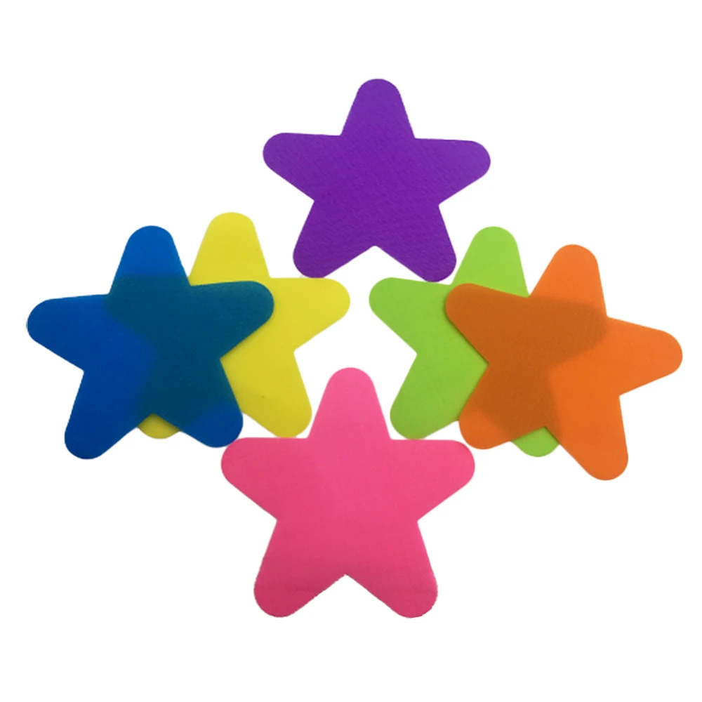

30PCS Spot On Bright Stars Carpet Markers Reusable Training Floor Sitting Sport Spot Indicators For Kids Adults