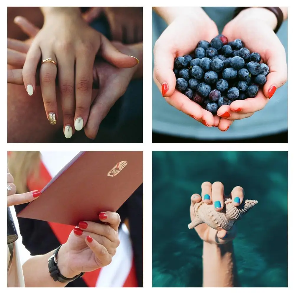 

Lagunamoon 6pcs/kit Gel Nail Polish Semi Permanent UV LED Lamp Enamel Lacquer Varnish Base Top Coat 2pcs Set GelLak Gel Nails