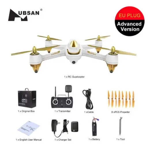 Advanced EU Plug Hubsan H501S X4 RC дроны Квадрокоптер 5,8G FPV Бесщеточный 1080P HD камера RTF режим следования за мной Квадрокоптер вертолет RC игрушечные дроны - Цвет: Advanced EU Plug