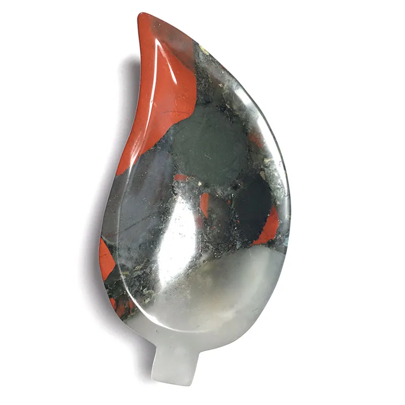 Натуральная миска в форме сердца кристалл ручная работа лунное блюдо исцеление