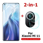 Гидрогелевая пленка 2 в 1 для Xiaomi Mi 11 Ultra mi 10T Pro Lite, Защитное стекло для экрана Xiaomi 11 mi 11 Pro mi 10, мягкая стеклянная пленка