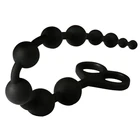 34 см силиконовые большие маленькие бусины Анальная пробка Gode бусины ручная Анальная пробка игрушка страпон фаллоимитатор Мужской массажер простаты секс-игрушки для пары