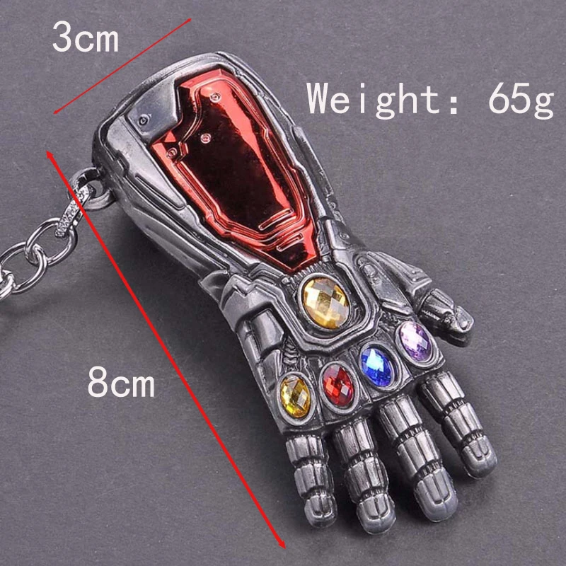 Captain Marvel Keychain Ring Avengers Thor Hammer Key Chain Thanos Infinity Gauntlet Keychains Cap Keyring Women Metal | Украшения и