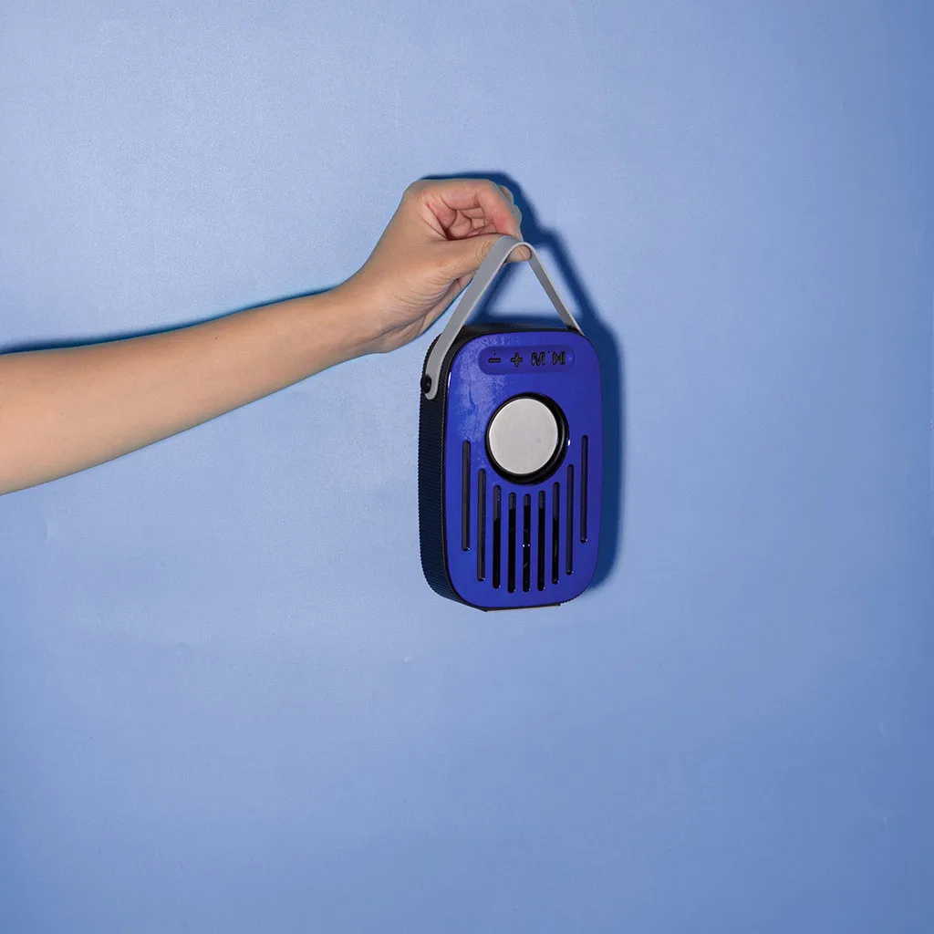 Перезаряжаемый Hifi портативный беспроводной Blueteeth стереозвук Колонка Micro Fm Usb