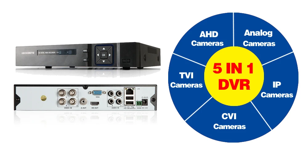 4CH система видеонаблюдения 1080P HDMI выход Видеонаблюдение DVR комплект с 4 шт 1080P домашняя камера видеонаблюдения системы безопасности 2.0MP AHD камера