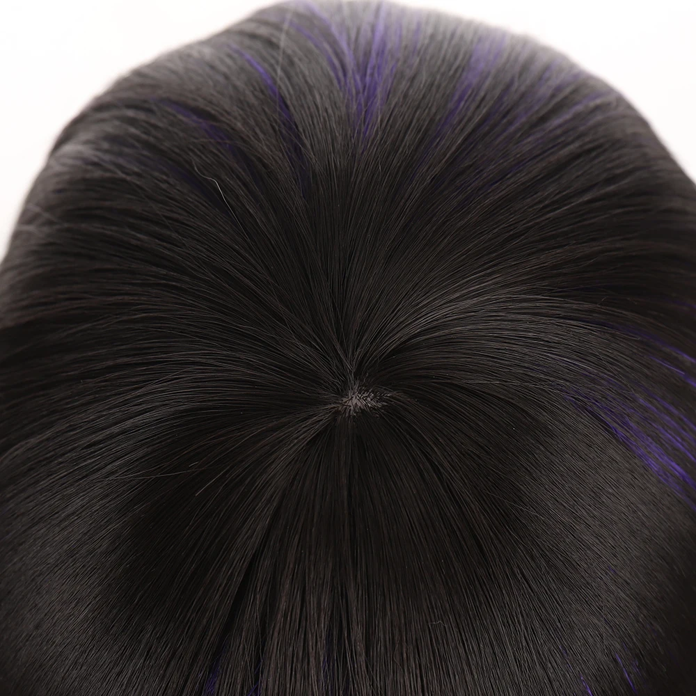 

WEILAI Short Straight Bob Hairstyle Hair Wigs With Bangs Heat Resistant Synthetic Wigs for Women Black Cosplay Natural Wigs