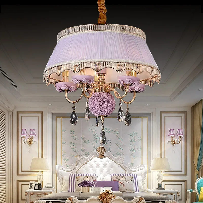 Простые и креативные теплые керамические люстры в европейском стиле для