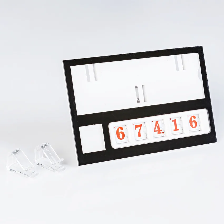 Пластиковая популярная цена этикетка Дисплейные знаки бирка бумажная рамка