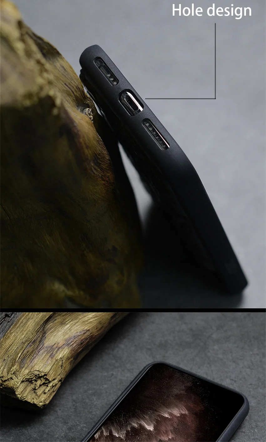Чехол для iPhone 11 Pro Max черное дерево 3D стерео тиснение резная деревянная Задняя накладка чехла из ТПУ для iPhone 11 iPhone 11 Pro