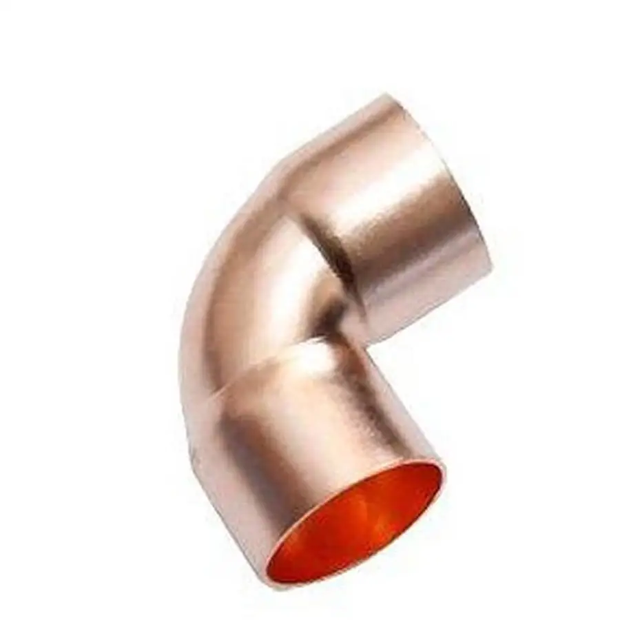 

12.7mm 1/2" Inner Dia x1mm Thickness Scoket Weld Copper End Feed 90 Deg Elbow Coupler Plumbing Fitting Water Gas Oil