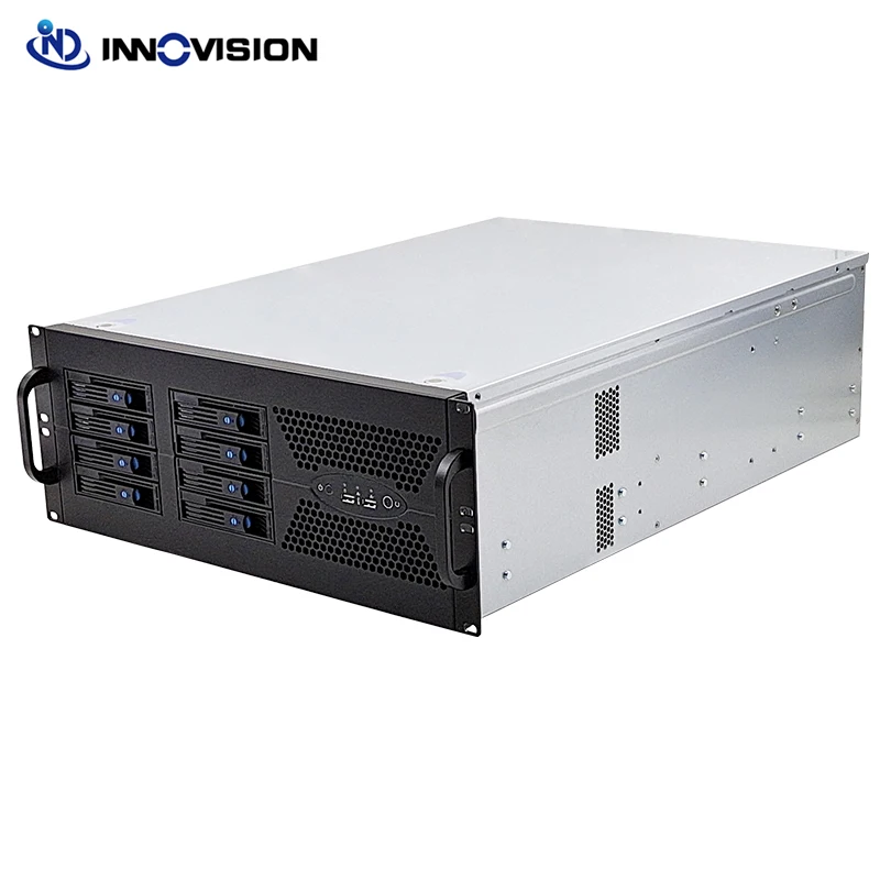 

New Design 4U rack case 630MM 8 HDD Bays hotswap storage server chassis