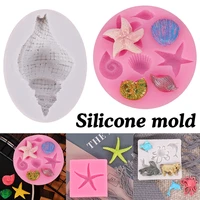 silicone marine organism shaped biscuit mold multifunctional baking pan for cake candle chocolate cookie bjstore