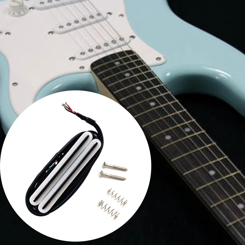 heißer schiene pickups doppel track 11k alnico5 gitarre pickup fit fender strat squier tele elektrische gitarre weiß free global shipping