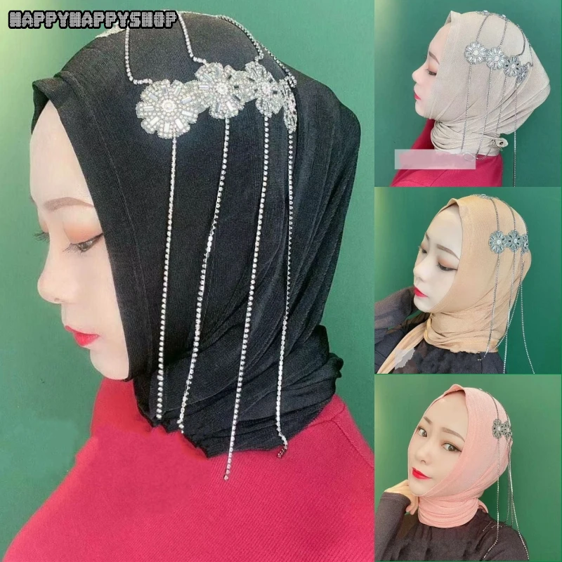 Мусульманские шарфы для женщин/девушек мгновенный хиджаб головной платок