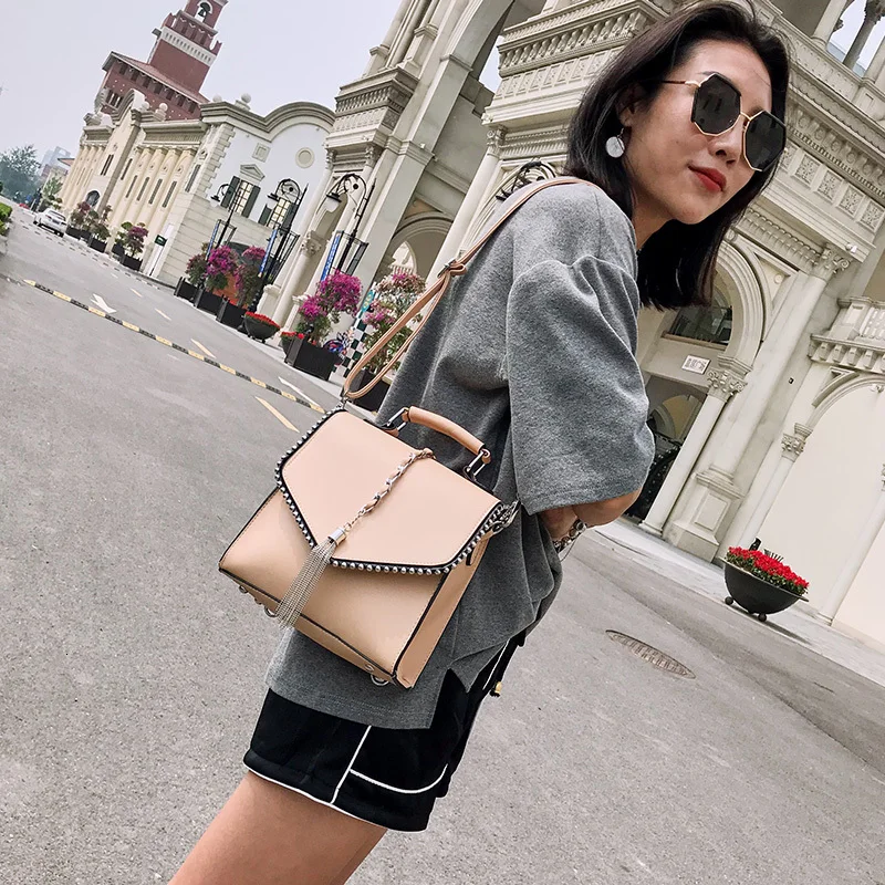 Модные кожаные рюкзаки для подростков сумка женская Feminina Mochila маленькие женские школьные сумки через плечо рюкзак; рюкзак