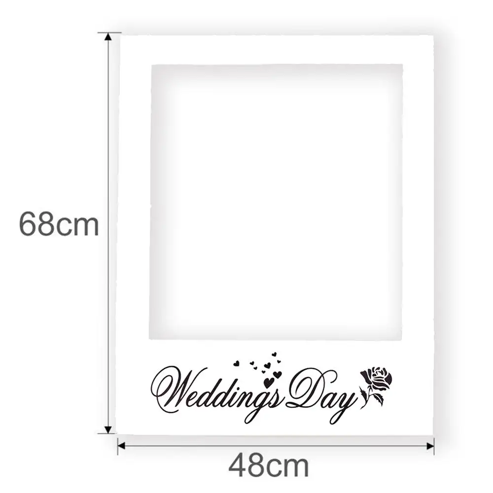 Фото реквизит Роза Photo Booth Prop Frame свадебное украшение невесты подарок леди Big Paper |