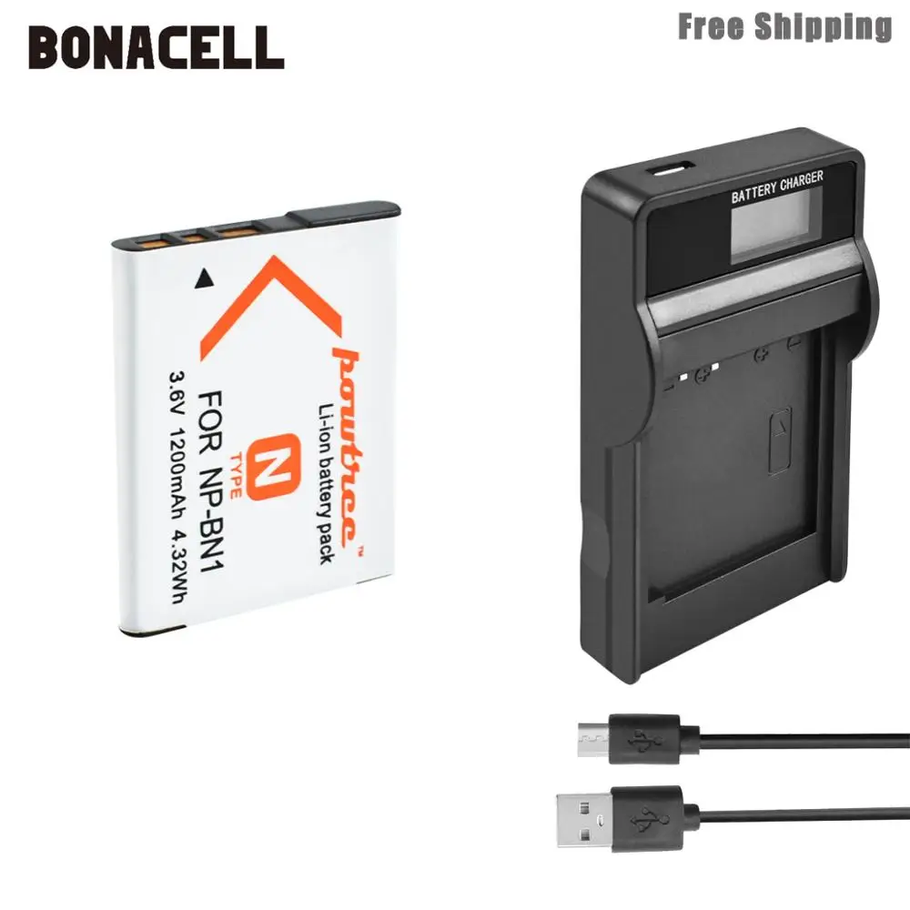 Батарейка Bonacell для камеры Sony TX9 WX100 TX5 WX5C W620 W630 W670 TX100 L50 1200 мАч|Цифровые