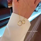 Винтажное ожерелье на шею, Золотая цепочка, Женские Ювелирные изделия, аксессуары для девушек, одежда, эстетические подарки, модная подвеска, новинка 2021