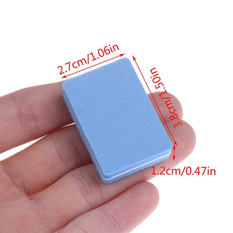 

10 Pcs Double-sided Mini Nail File Tool Colorful Sponge Nail Polish Sanding Nail Art Tools
