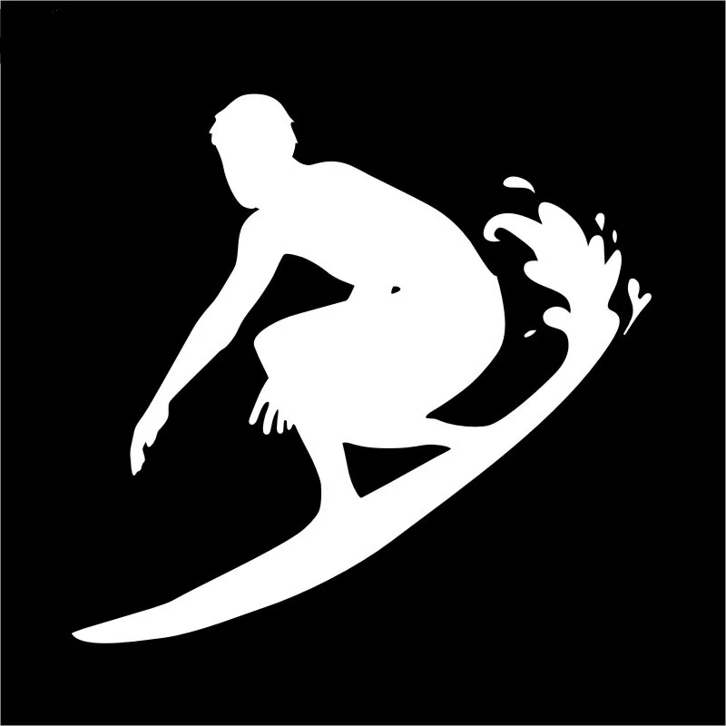 

15cmx15cm Surfer Car-Sticker Automobiles Motorcycles Window Bumper Laptop Vinyl Decal PVC Decorative Goods