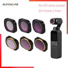 Для DJI osmo pocketDJI Pocket 2 Filter ND CPL Filter Kit Osmo Pocket Accessories polar ND4 8 16 32 UV OsmoPocket фильтры