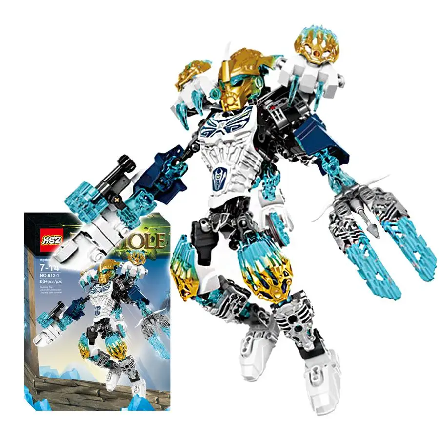 

BIONICLE 193pcs Kopaka Melum figures Building Block Toys For Boys Compatible All Brands 71311+71305 BIONICLE Gift