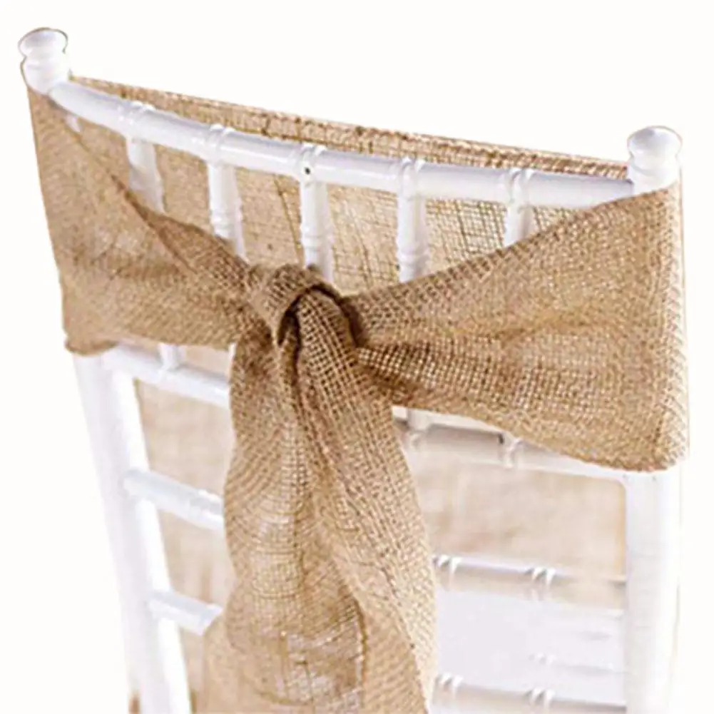 Оформление для свадебного места с кружевными полями скатерть из льняной ткани