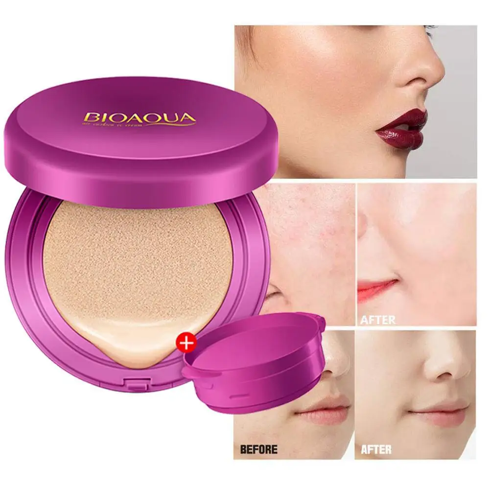 

Air Cushion CC Cream Foundation Isolation BB Concealer Whitening Oil Control Makeup Cosmetic Waterproof Brighten Face