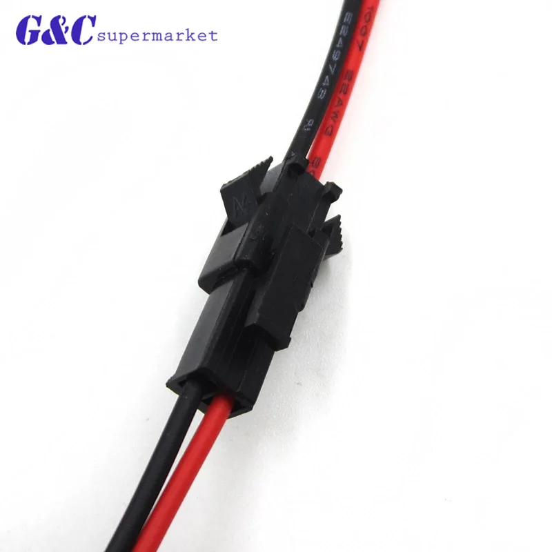 5 пар 2 54 JST SM 2-Pins 200 мм 22AWG Женский штекер соединитель Провода кабели для
