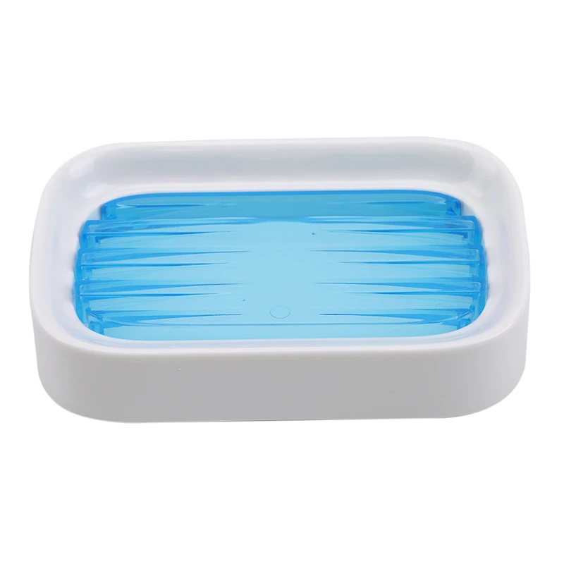 

Soap Holder Double Layer Portable Soap Dish Wall Adhesive Bathroom Accessories Tray Case Shelf Drain Storage Soap Container Box