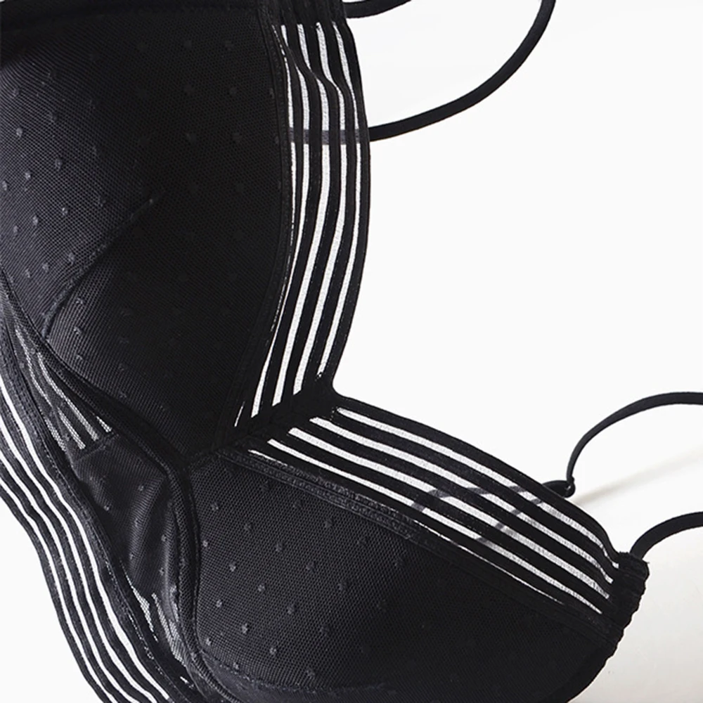 Бюстье без косточек бюстье с тонкой чашкой в горошек нижнее белье кружевной