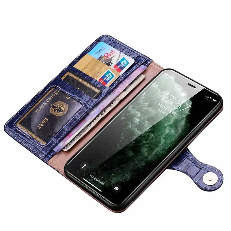 Подходит для Apple iPhone 11 PRO Max XSMAX XR 7 8 PLUS деловой защитный кожаный чехол кошелек с