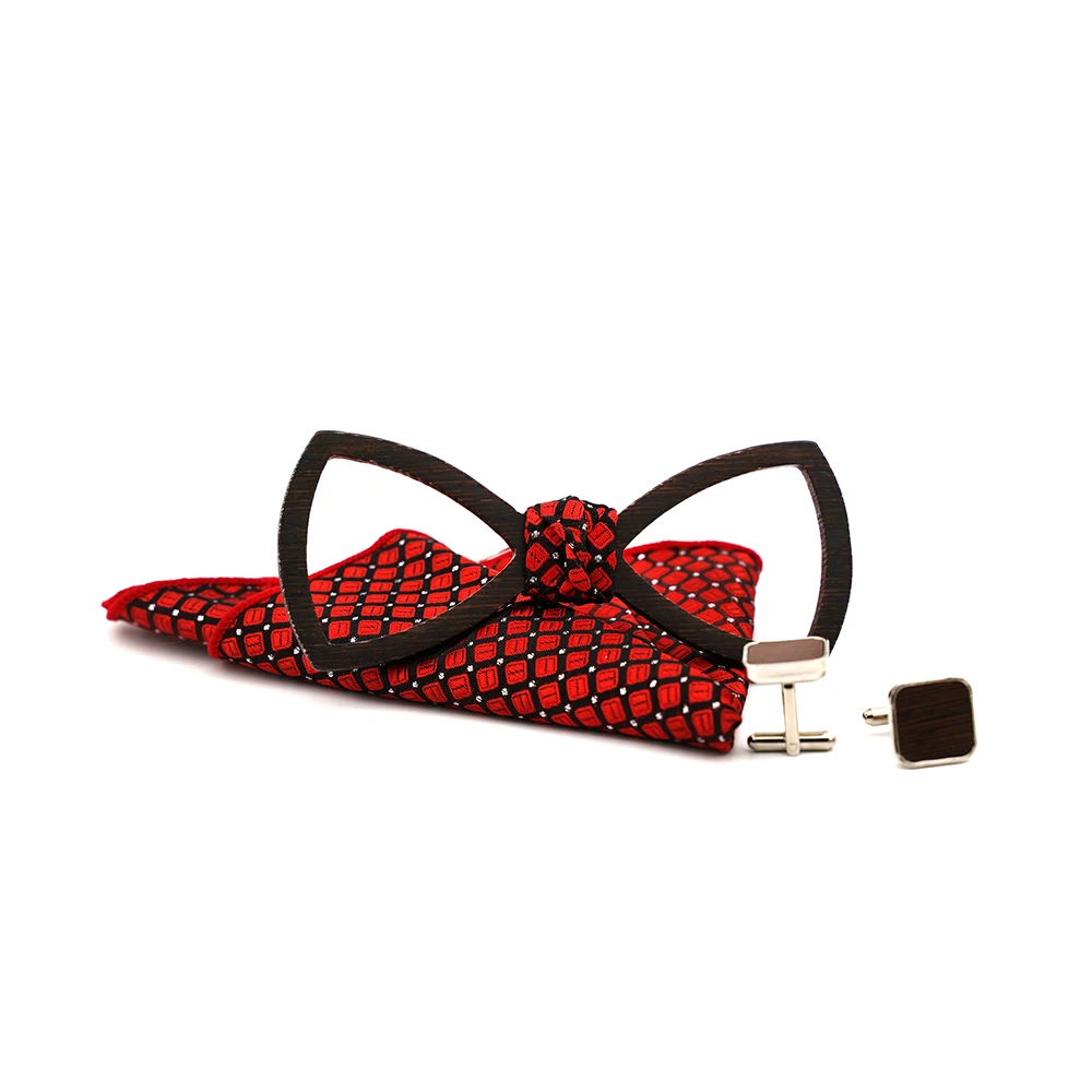 Деревянный галстук-бабочка Wenge мужской костюм запонки галстук подарок для мужчин