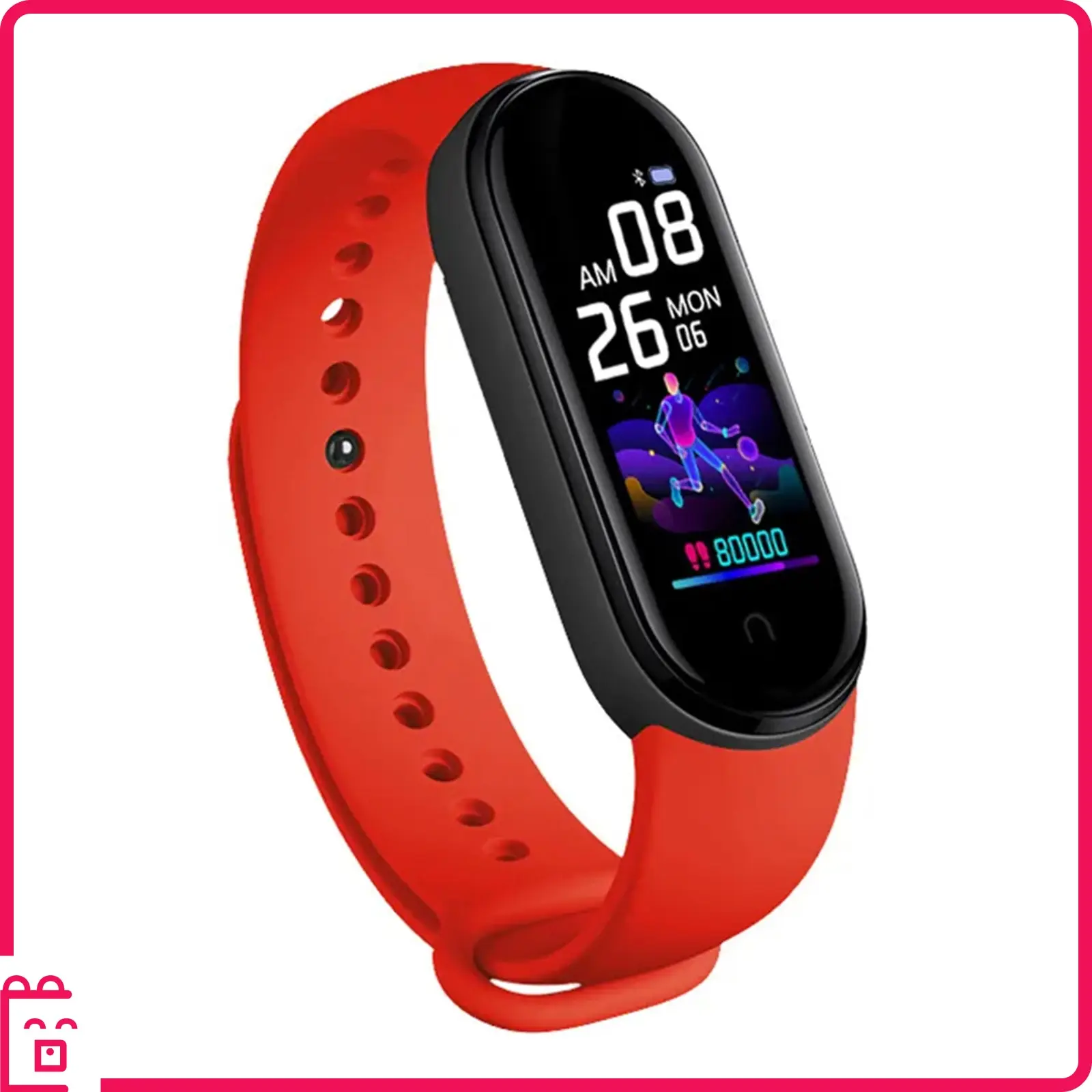 Умный фитнес-браслет / Умные часы для фитнеса Smart Band 6 красные Часы с