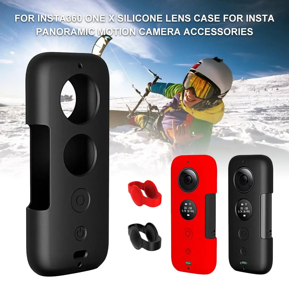 Силиконовый защитный чехол Insta 360 One X защита для объектива от царапин